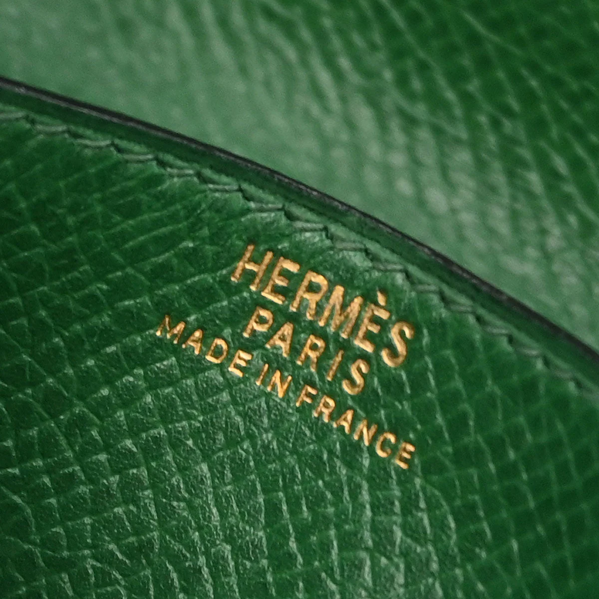 Hermes Green Courchevel Wallet Small Good - Image 5