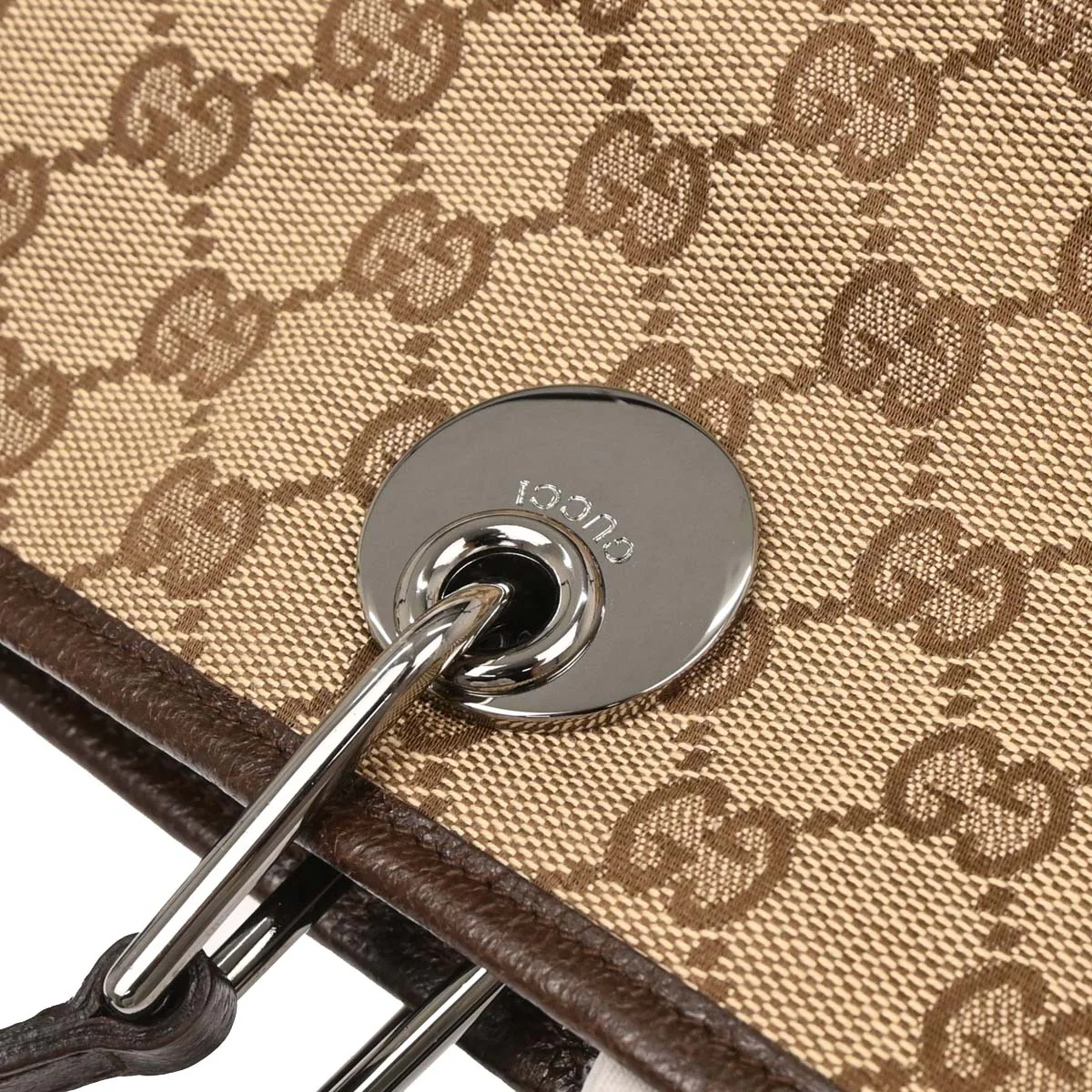 Gucci Beige Canvas GG Tote Handbag - Image 5