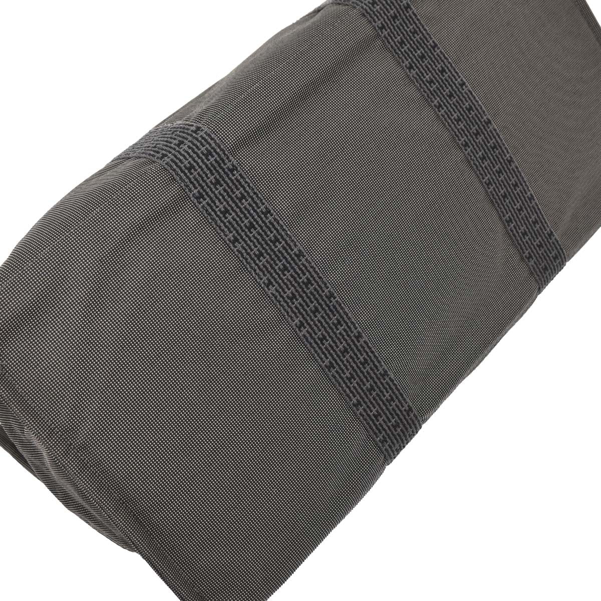Hermes Gray Canvas Herline Tote TGM Handbag - Image 6