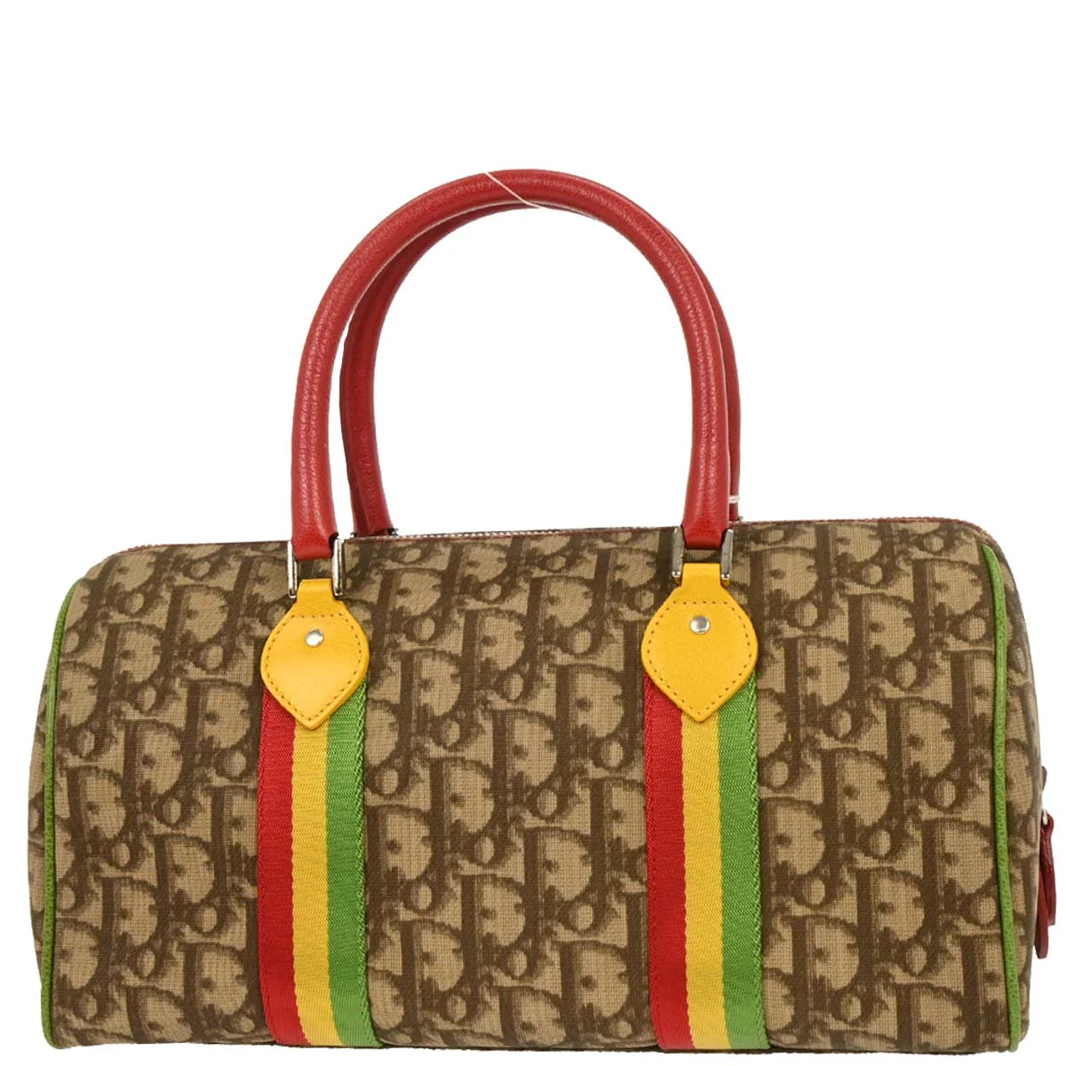 Christian Dior Brown Rasta-Color Trotter Handbag - Image 2