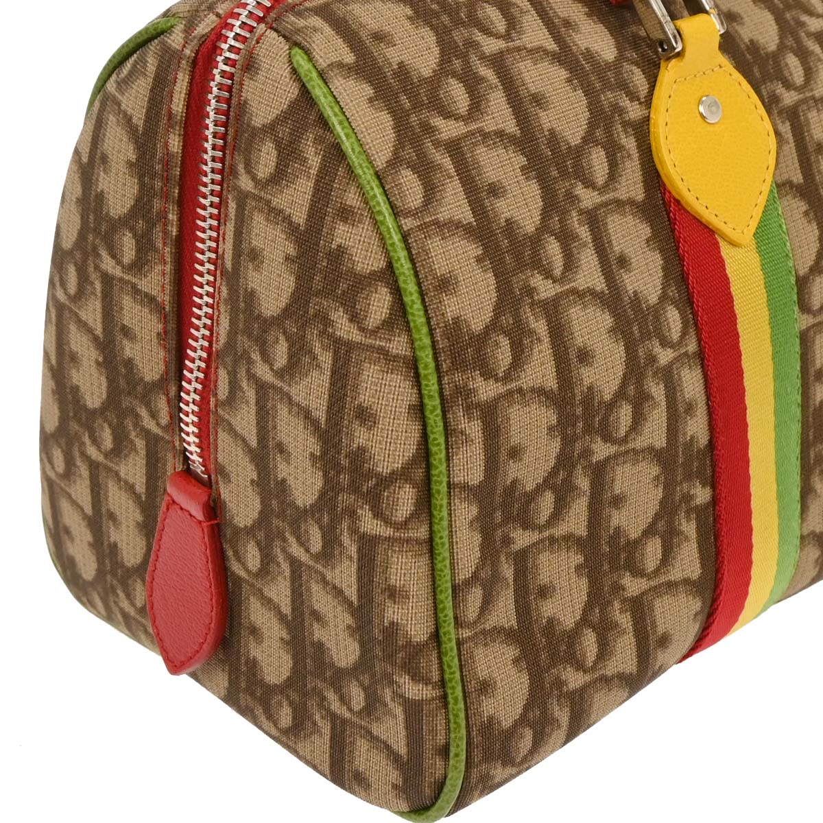 Christian Dior Brown Rasta-Color Trotter Handbag - Image 3