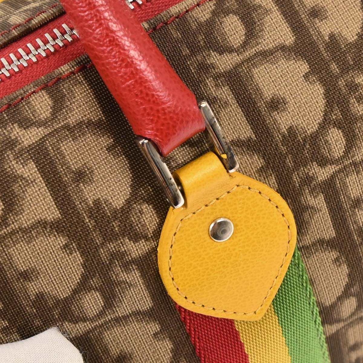 Christian Dior Brown Rasta-Color Trotter Handbag - Image 4