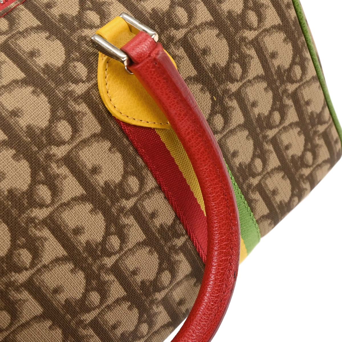 Christian Dior Brown Rasta-Color Trotter Handbag - Image 6