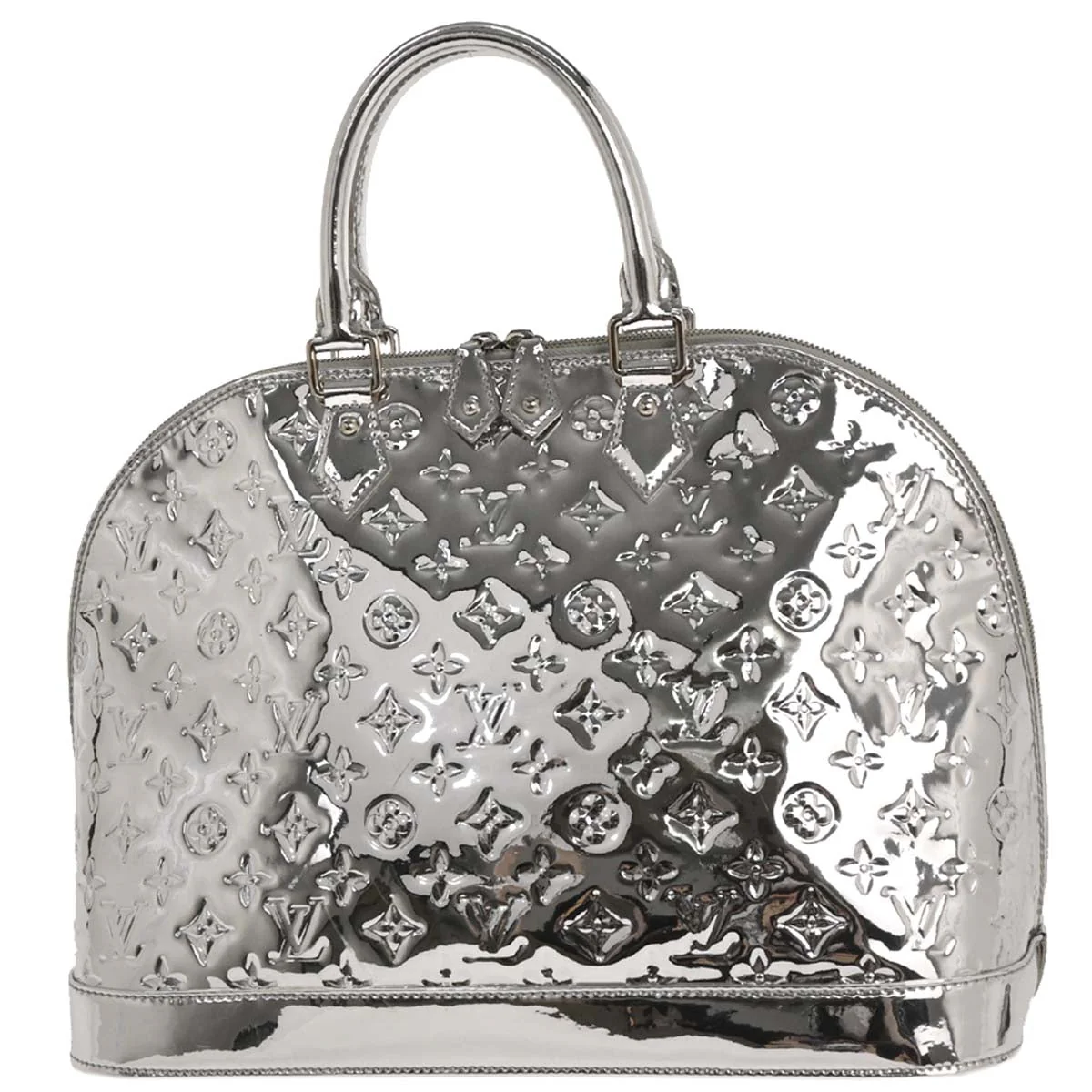 Louis Vuitton Silver Monogram Miroir Alma MM Handbag M93623 - Image 2
