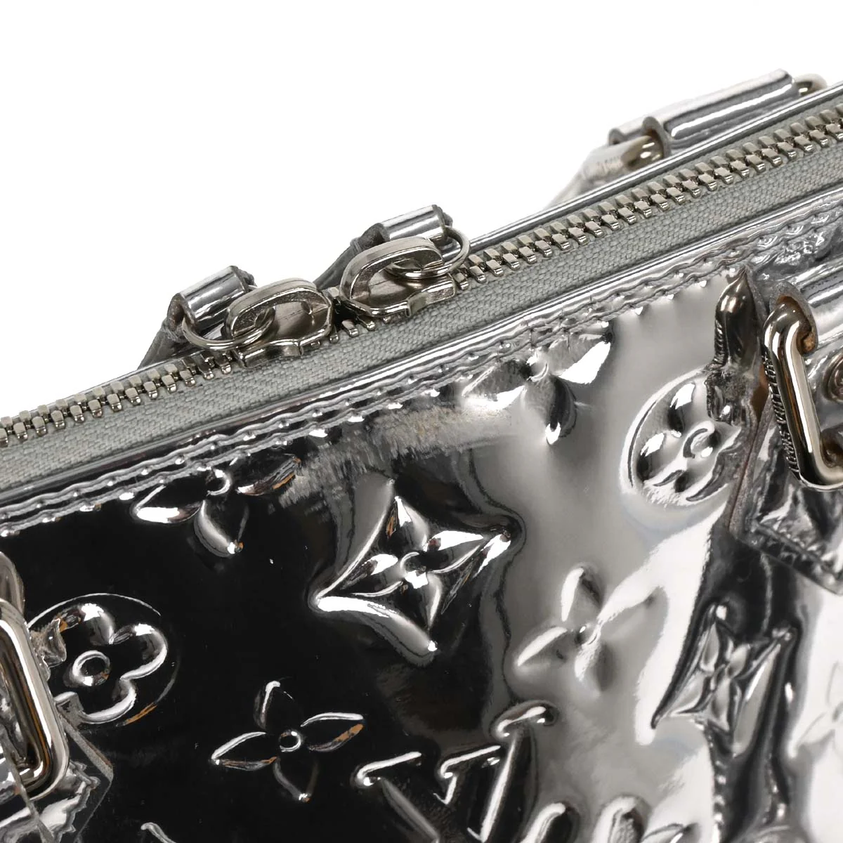 Louis Vuitton Silver Monogram Miroir Alma MM Handbag M93623 - Image 7