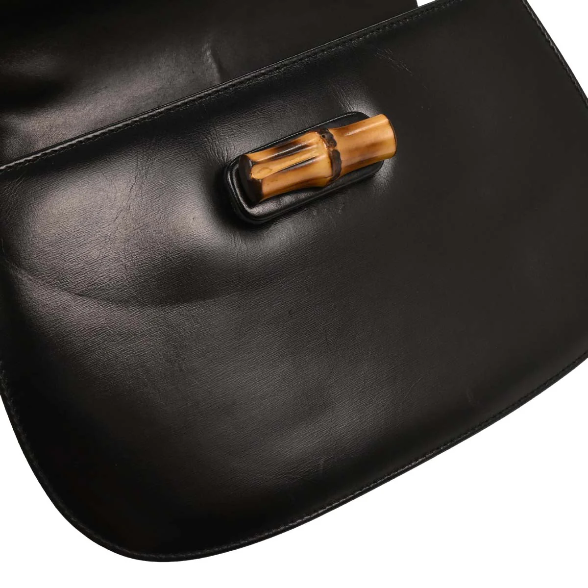 Gucci Black Bamboo Handbag - Image 7