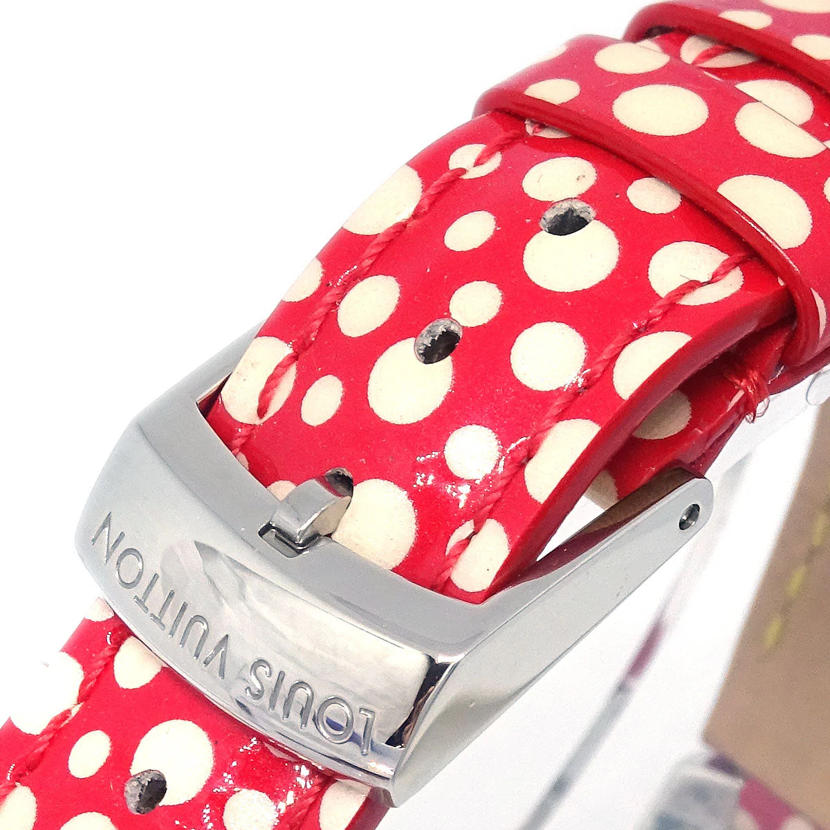 Louis Vuitton Q12M7 Tambour Yayoi Kusama Quartz Watch - Image 5
