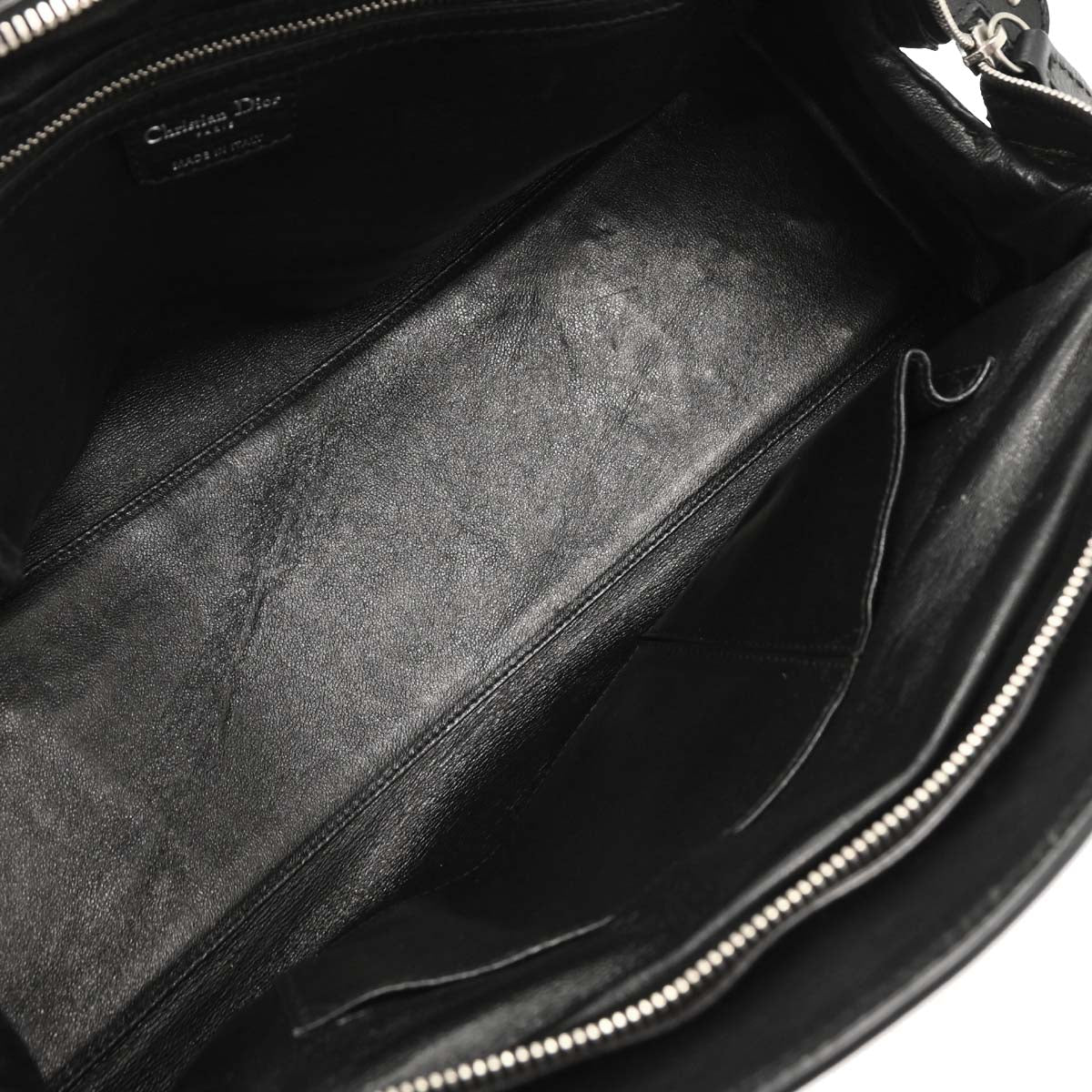 Christian Dior 2006 Black Leather My Dior Frame Bowling Handbag - Image 8