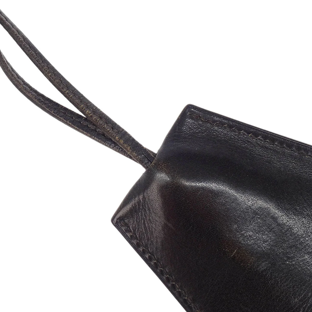 Hermes by Margiela Black Box Calf Clochette Necklace Pendant - Image 2