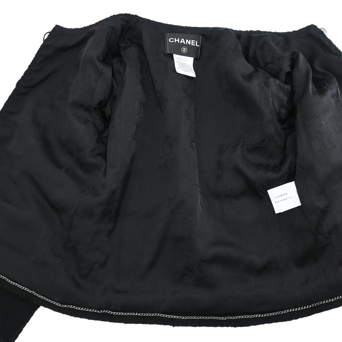 Chanel Single Breasted Jacket Black #36 - Image 6