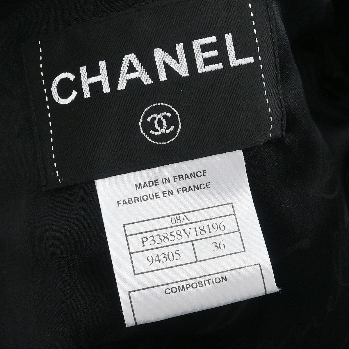 Chanel Single Breasted Jacket Black #36 - Image 9