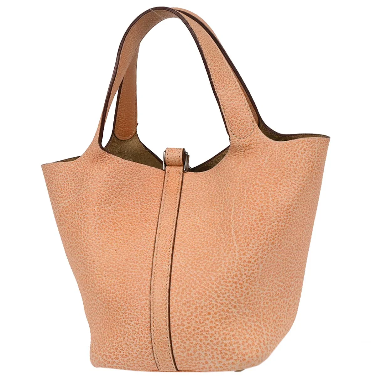 Hermes 2002 Orange Dalmatian Picotin 18 PM Handbag - Image 2