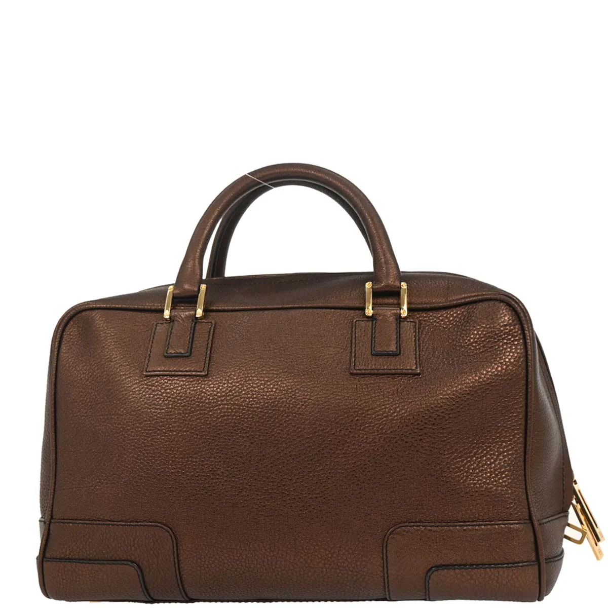 Loewe Bronze Leather Amazona 36 Handbag - Image 2