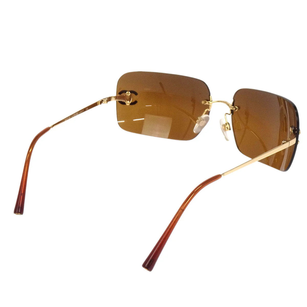 Chanel Sunglasses Eyewear Brown Small Good - Image 2