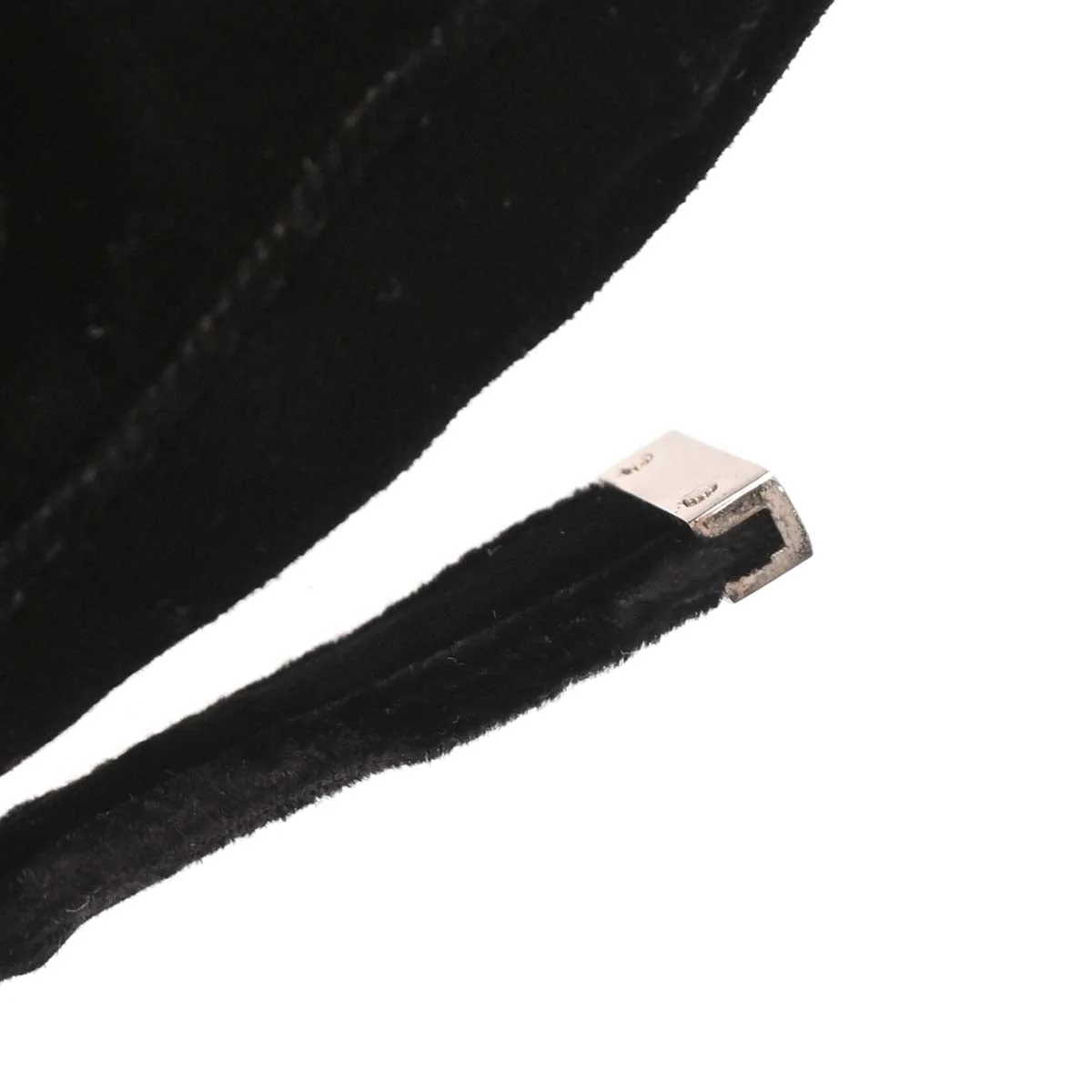 Fendi Black Velvet Baguette Handbag - Image 6