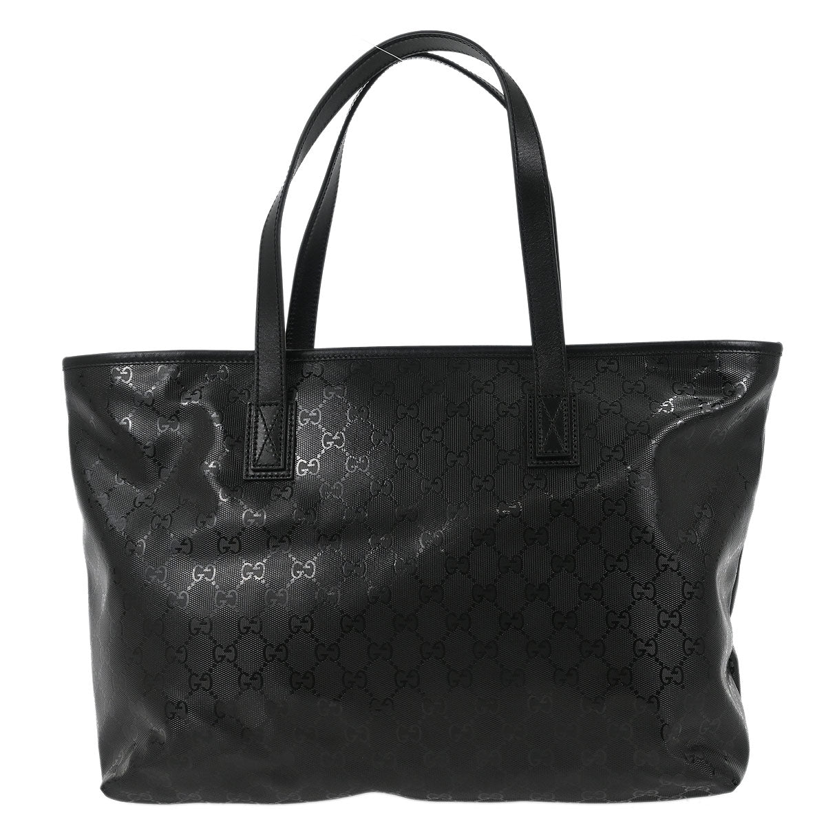 Gucci Black GG Tote Handbag - Image 2