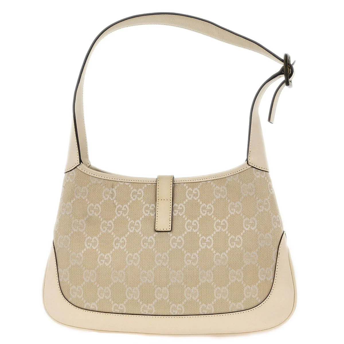 Gucci White GG Jackie Hobo Handbag - Image 2