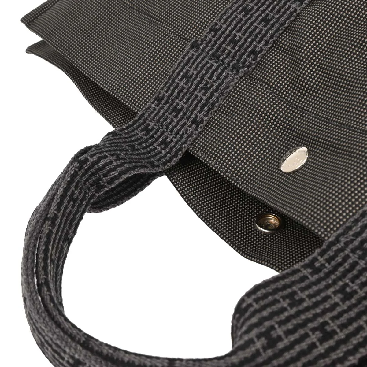 Hermes Gray Canvas Herline Tote MM Handbag - Image 5