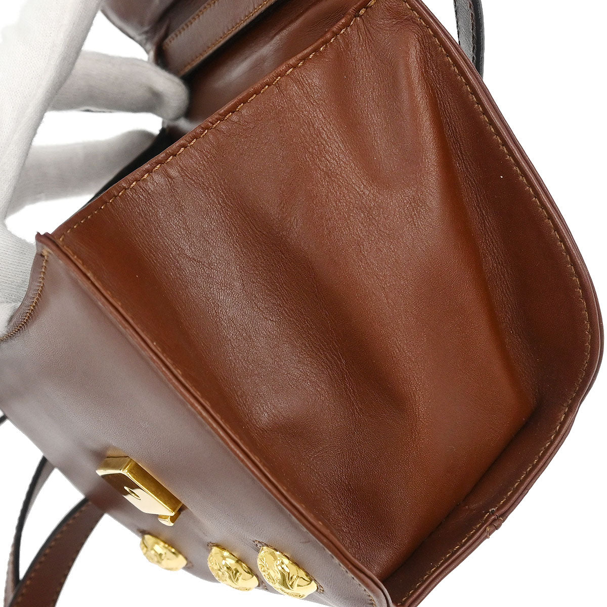 Salvatore Ferragamo Brown Shoulder Bag - Image 8
