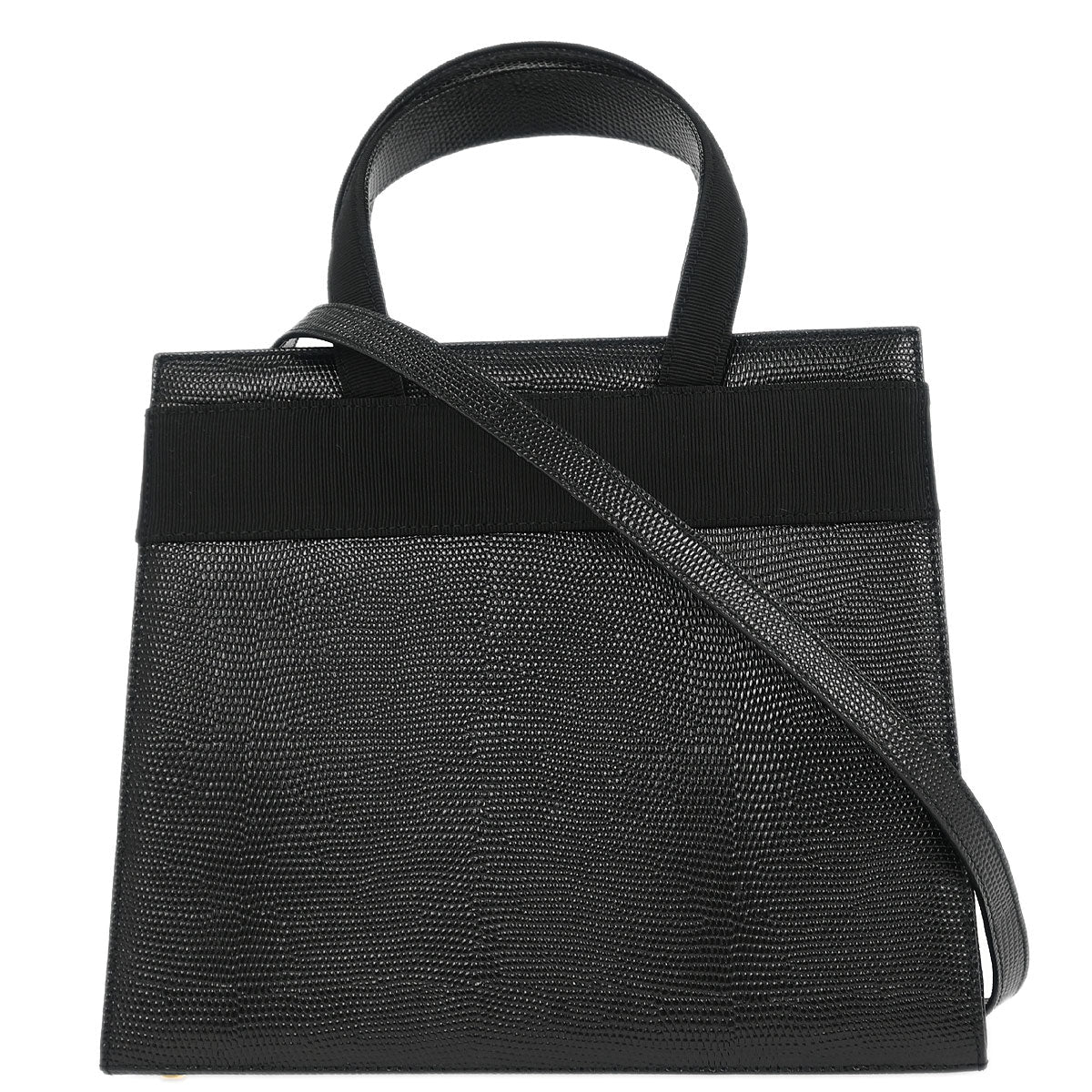 Salvatore Ferragamo Black Vara Bow Handbag - Image 2