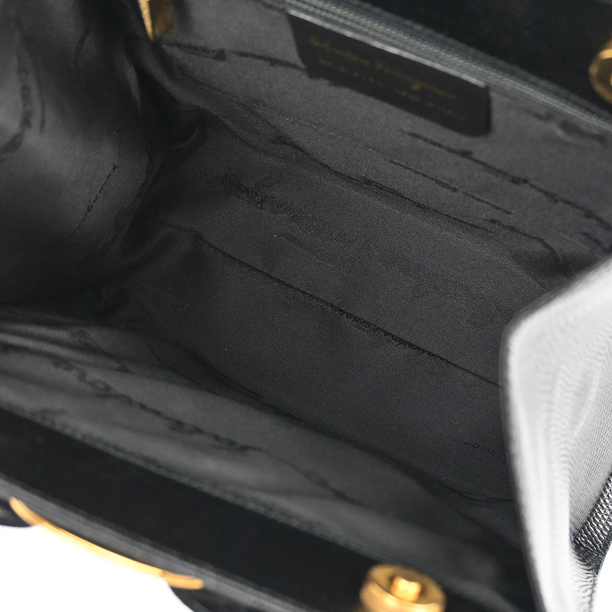 Salvatore Ferragamo Black Vara Bow Handbag - Image 8