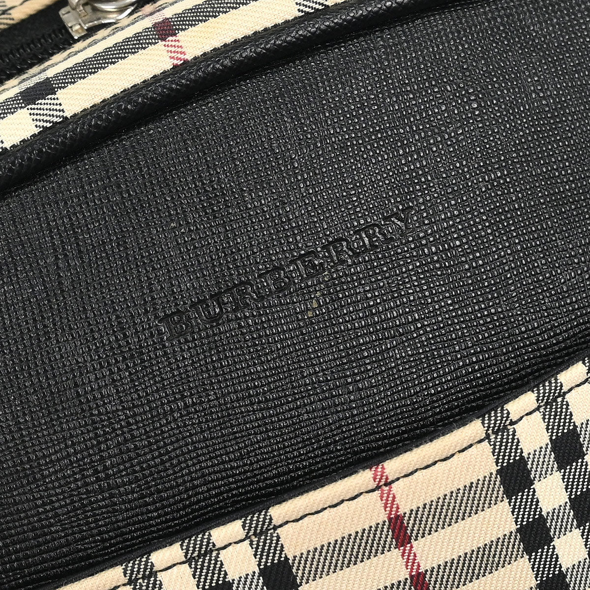 Burberry Beige Burberry Check Handbag - Image 4