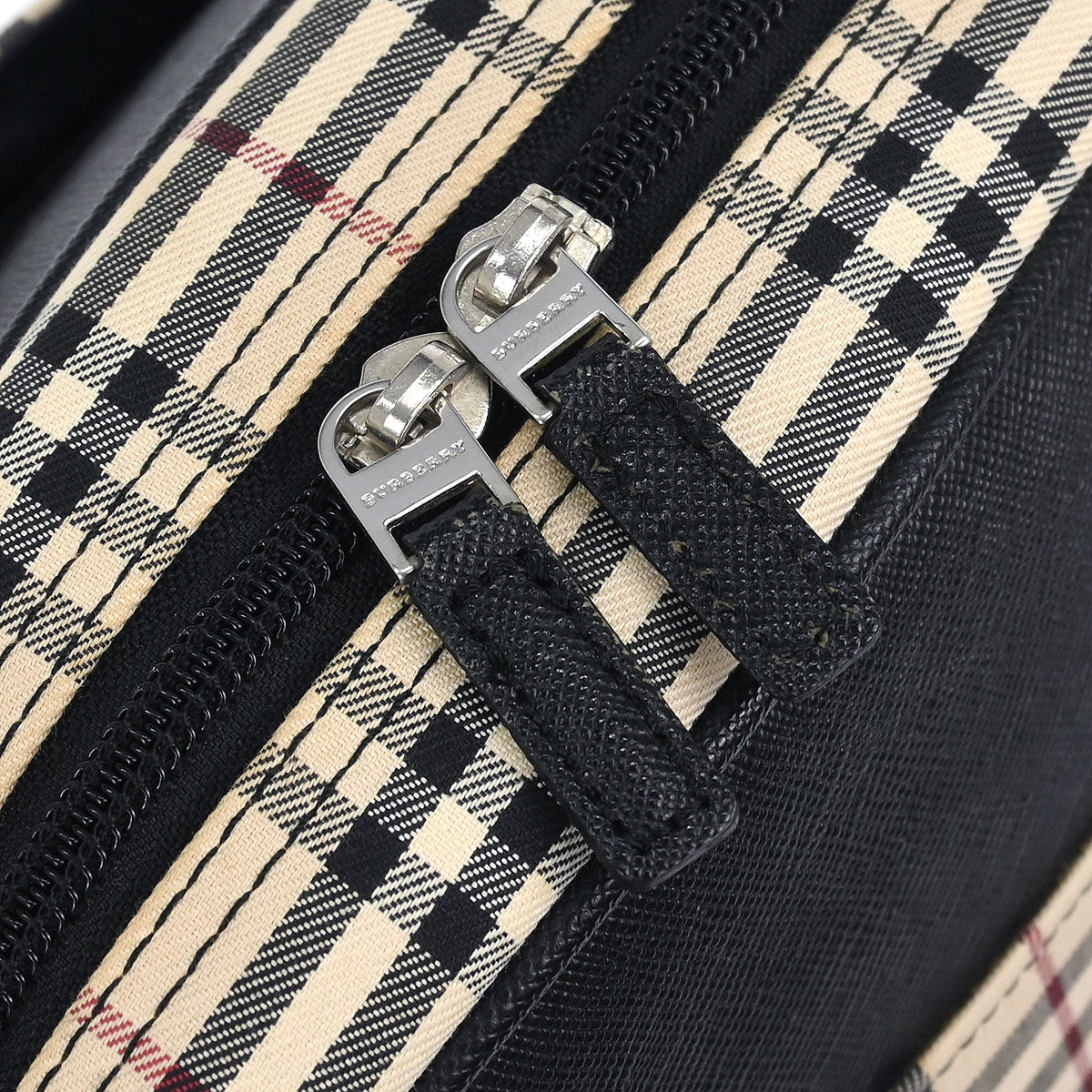Burberry Beige Burberry Check Handbag - Image 5