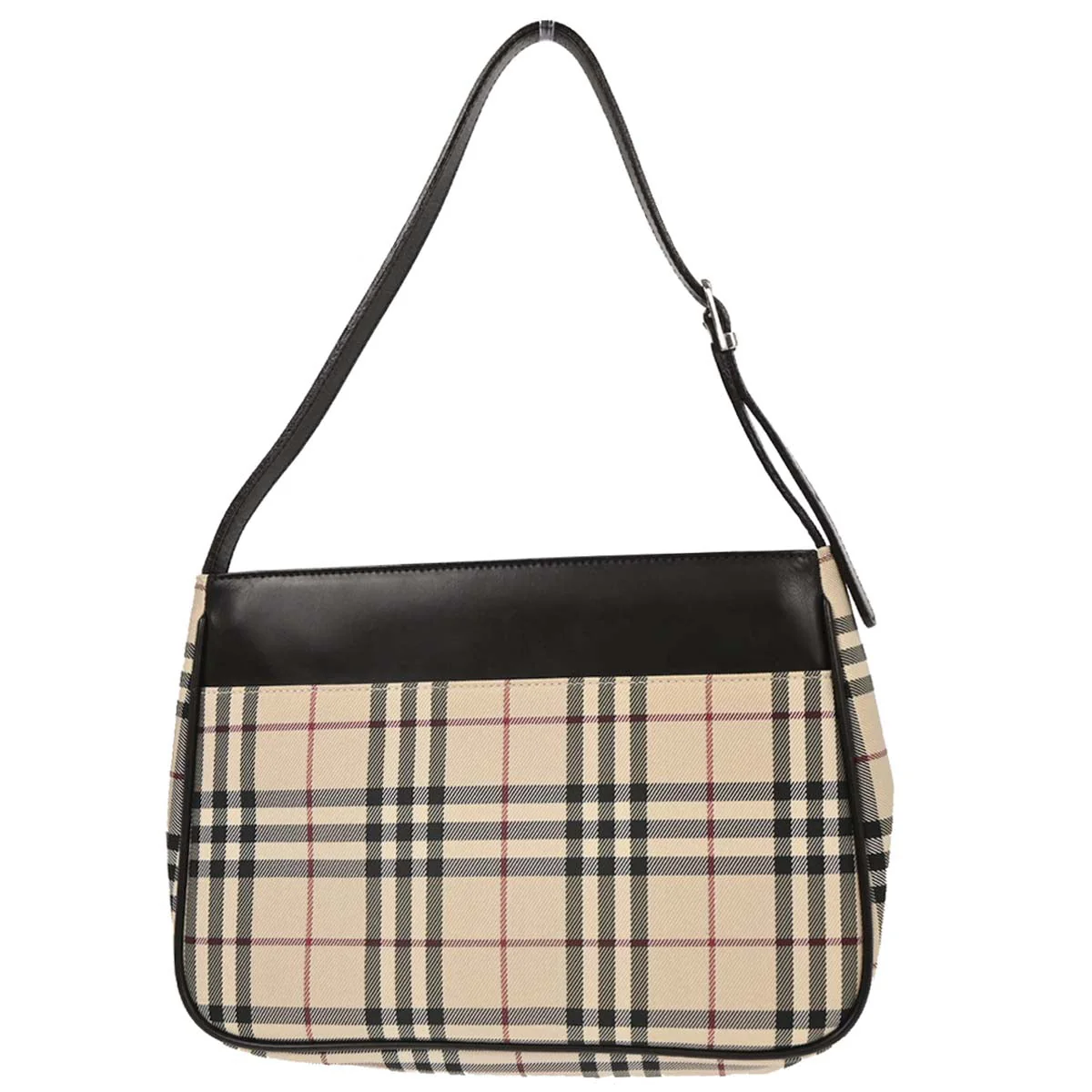Burberry Beige Burberry Check Handbag - Image 2