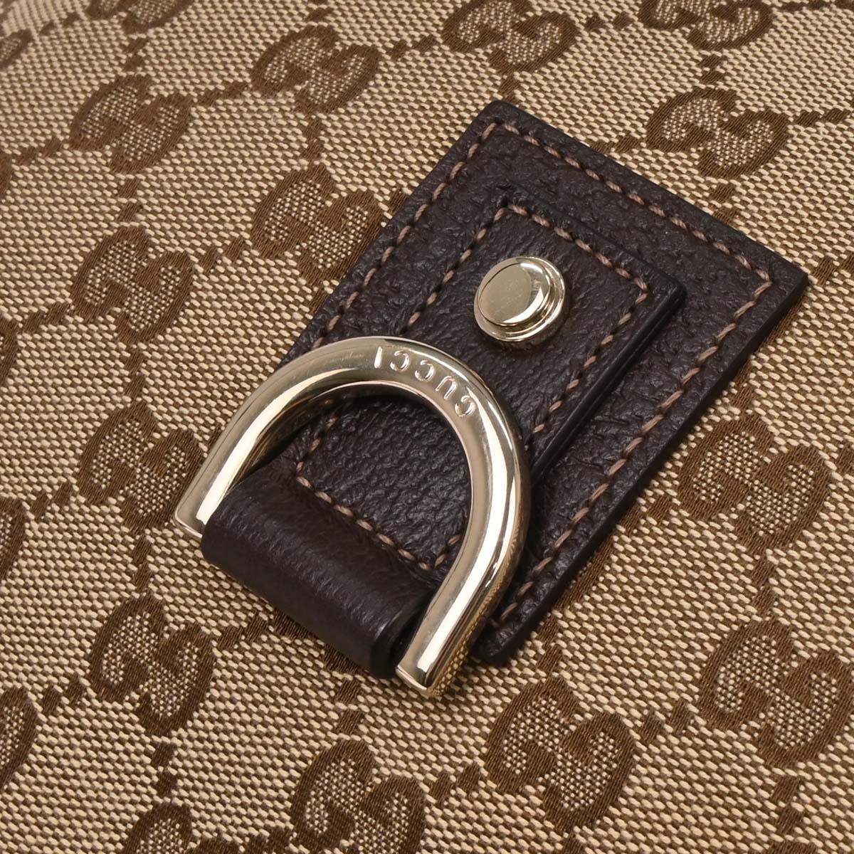Gucci Beige GG Hobo Abbey D Ring Handbag - Image 4