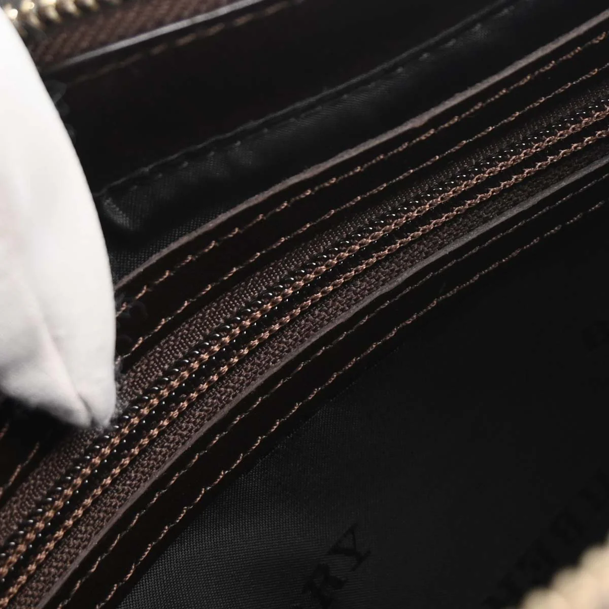 Burberry Beige Brown Burberry Check Handbag - Image 9