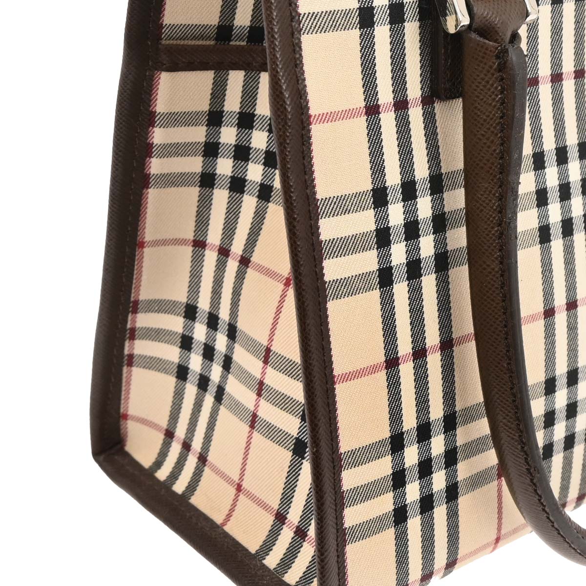 Burberry Beige Brown Burberry Check Tote Handbag - Image 3
