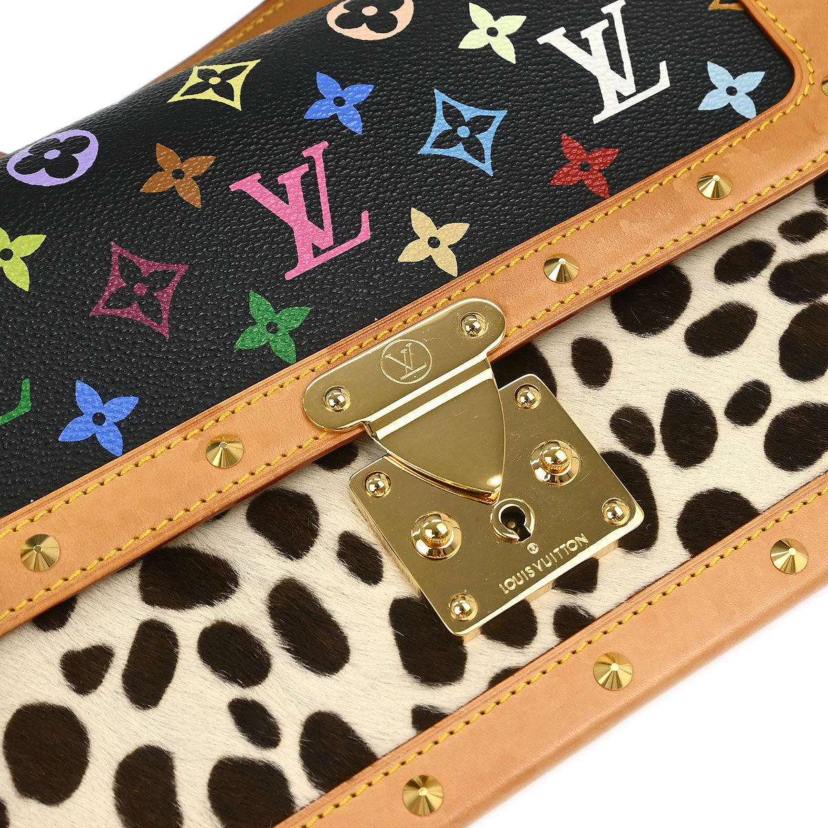 Louis Vuitton * Multicolor Pony hair Sac Dalmatian M92825 - Image 4