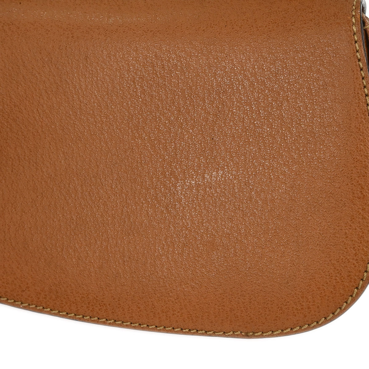 Gucci Brown Pigskin Bamboo 2way Shoulder Handbag - Image 5