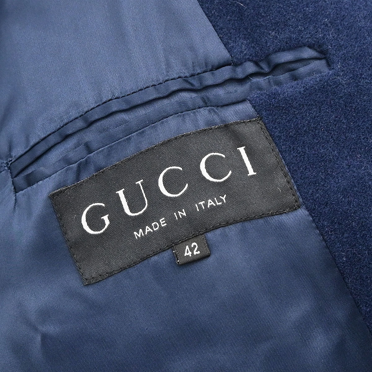Gucci 1995 Double Breasted Jacket Navy #42 - Image 18