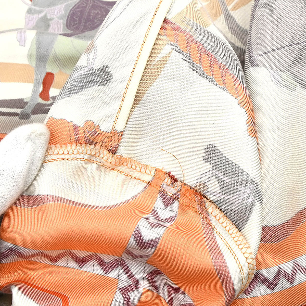 Hermes Shirt Blouse Orange #44 - Image 15