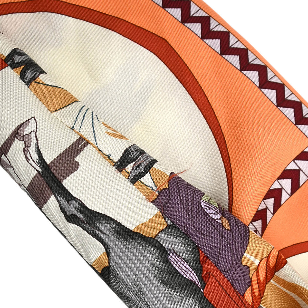 Hermes Shirt Blouse Orange #44 - Image 8