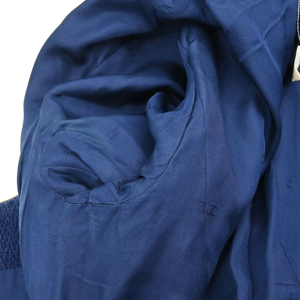 Chanel 1995 Setup Suit Jacket Skirt Navy #40 - Image 13