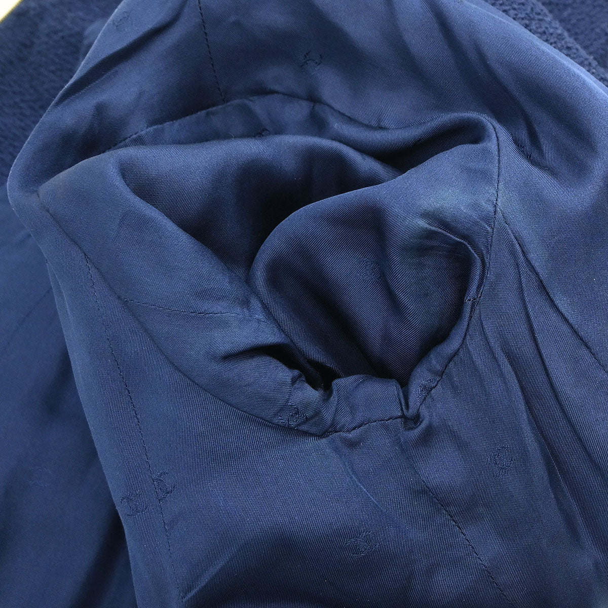 Chanel 1995 Setup Suit Jacket Skirt Navy #40 - Image 14