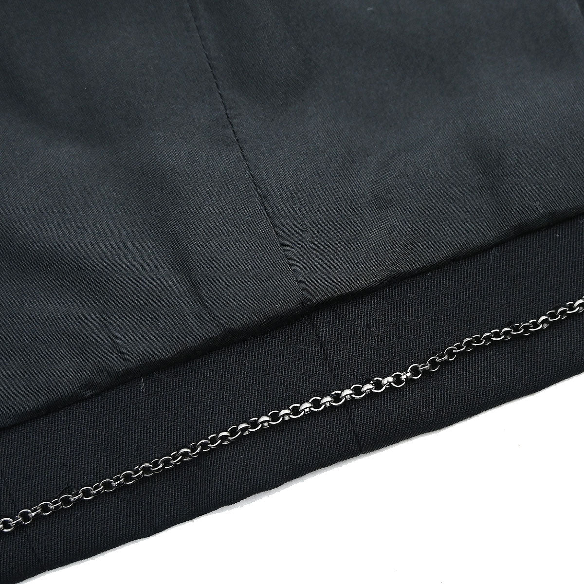Chanel 2000 Single Breasted Collarless Jacket Black #42 - Image 15