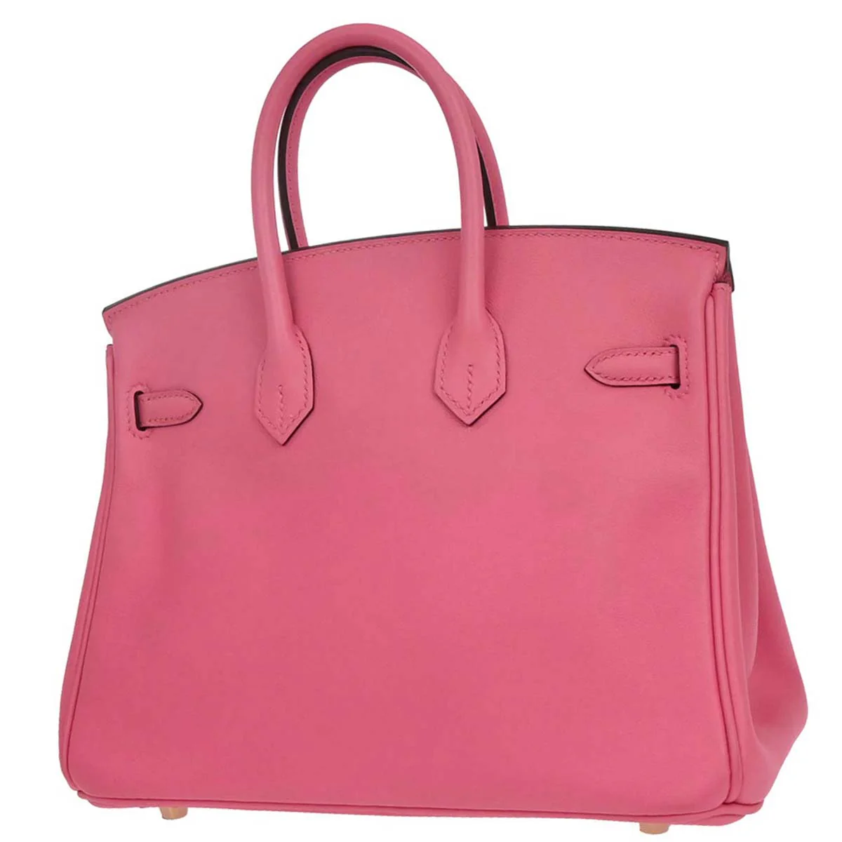 Hermes Rose Azalee Swift Birkin 25 Handbag - Image 2