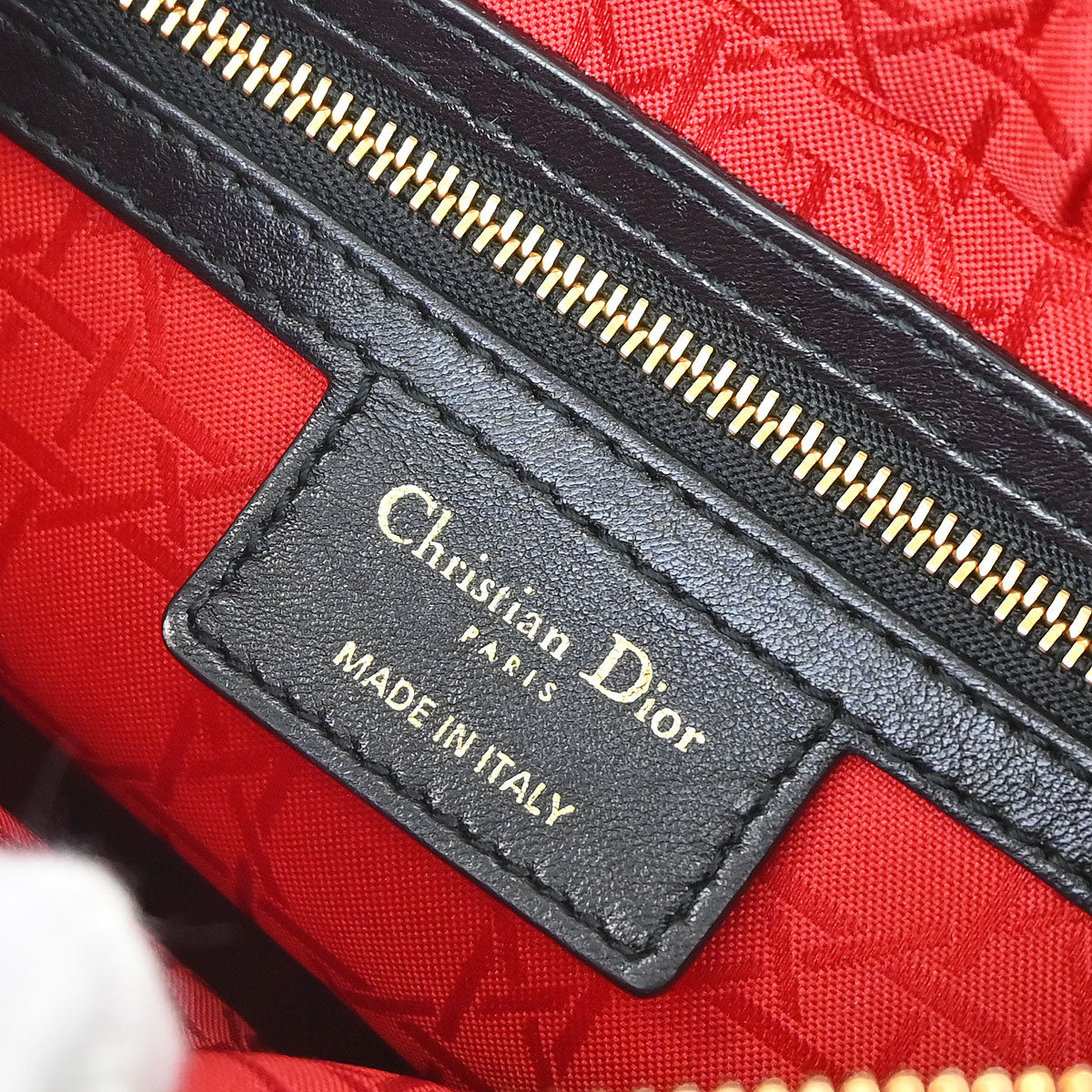 Christian Dior Black Lambskin Medium Lady Dior Cannage 2way Shoulder Handbag - Image 20