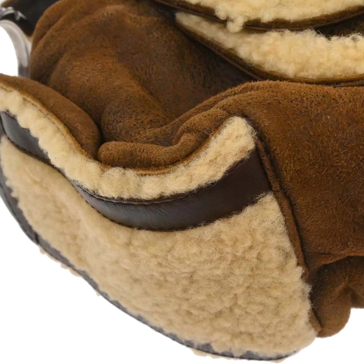 Christian Dior Brown Mouton Flight Handbag - Image 3