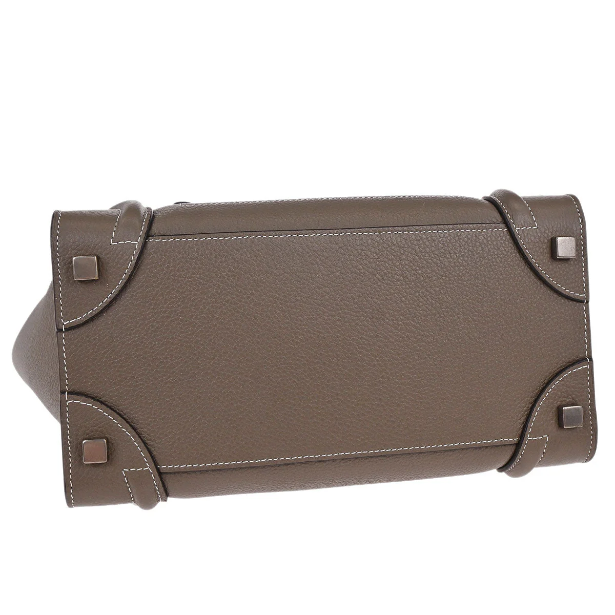 Celine Brown Luggage Micro Tote Handbag - Image 4