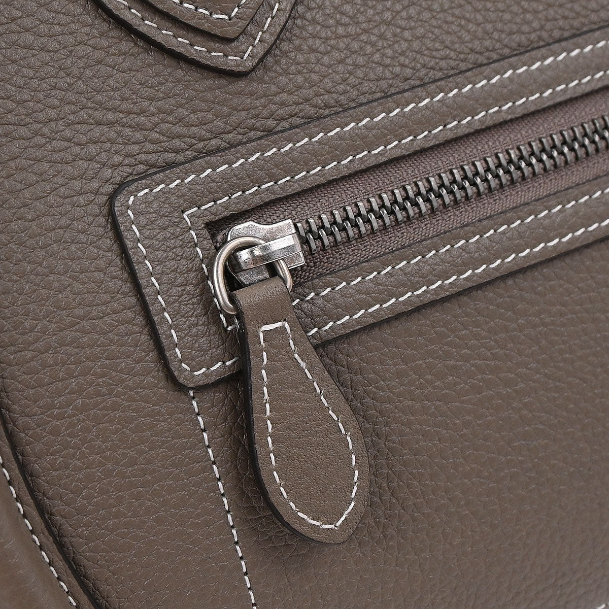 Celine Brown Luggage Micro Tote Handbag - Image 5