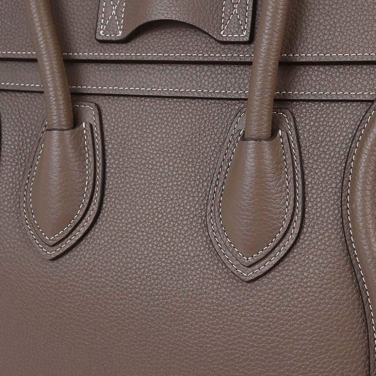 Celine Brown Luggage Micro Tote Handbag - Image 7
