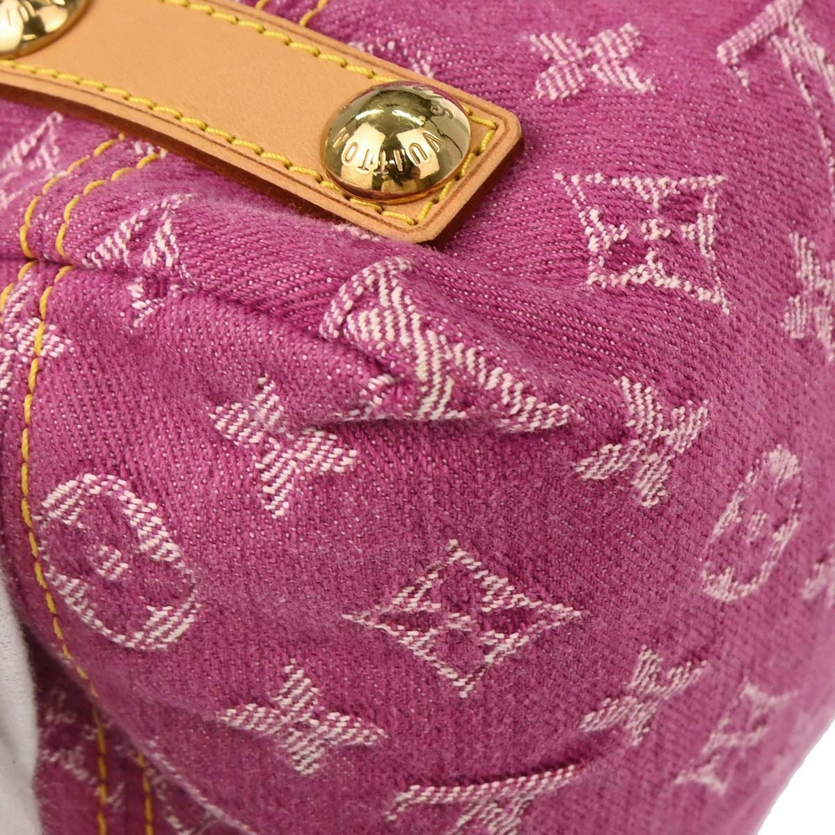 Louis Vuitton Pink Monogram Denim Baggy PM Shoulder Bag M95212 - Image 11