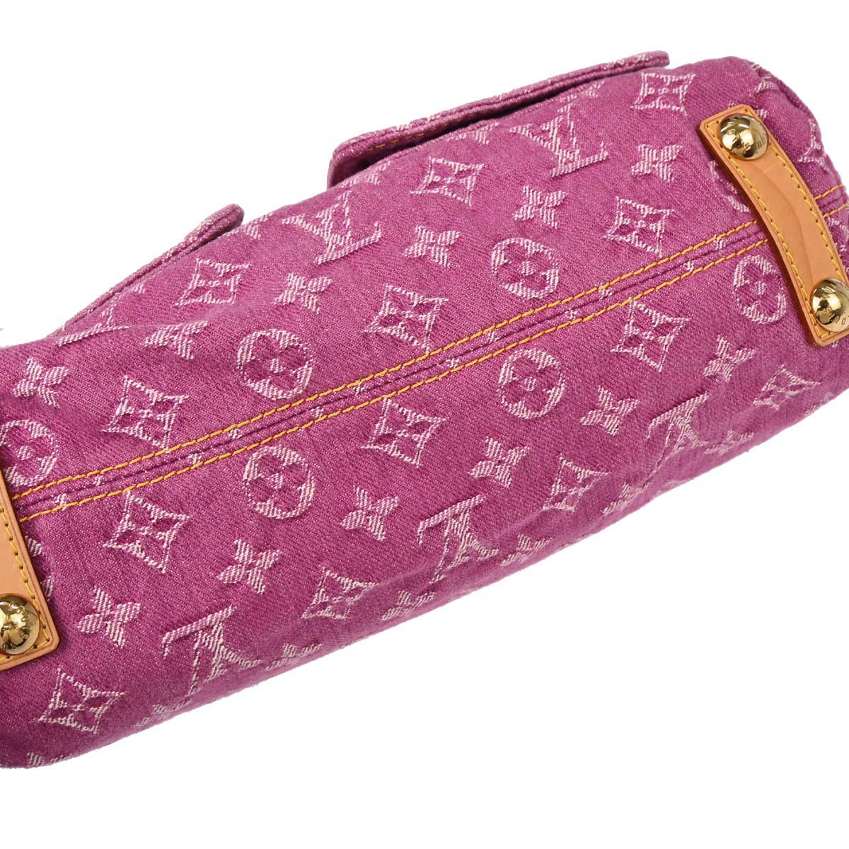 Louis Vuitton Pink Monogram Denim Baggy PM Shoulder Bag M95212 - Image 12