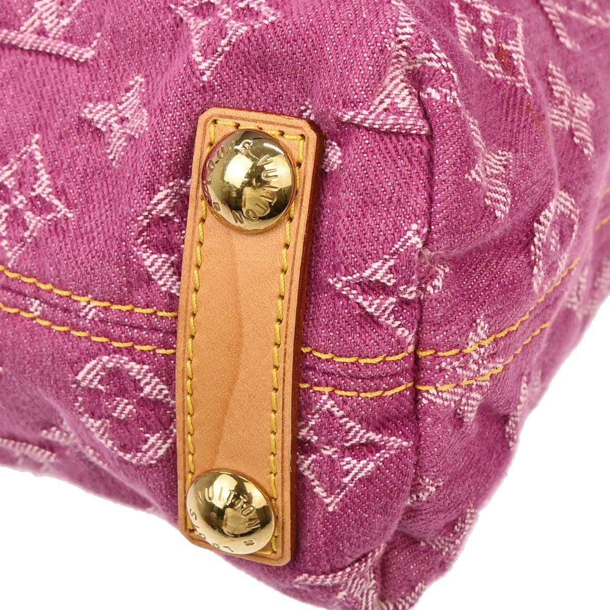 Louis Vuitton Pink Monogram Denim Baggy PM Shoulder Bag M95212 - Image 13