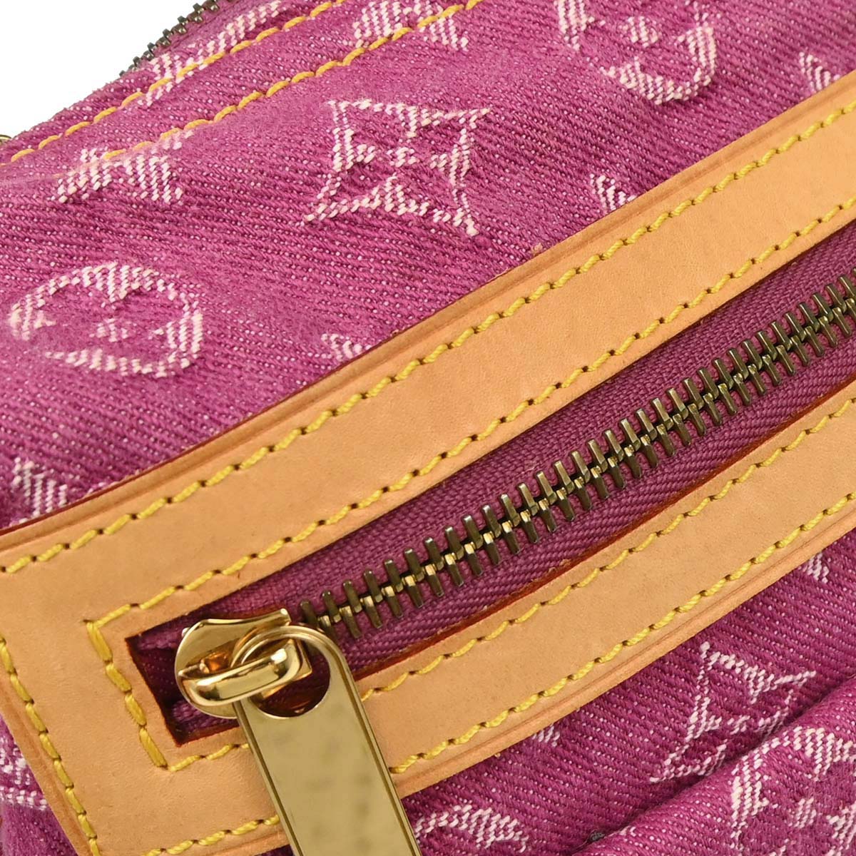 Louis Vuitton Pink Monogram Denim Baggy PM Shoulder Bag M95212 - Image 15