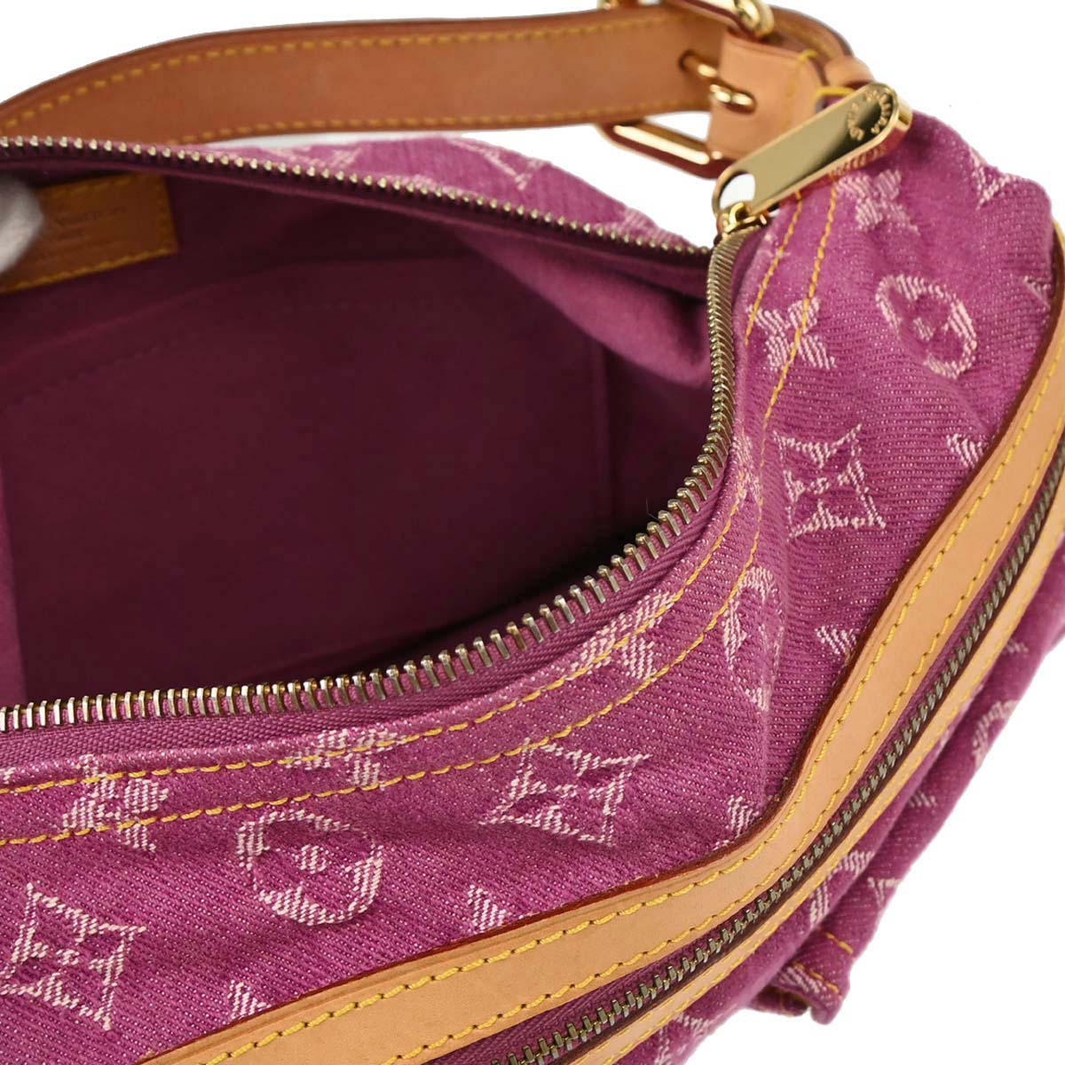 Louis Vuitton Pink Monogram Denim Baggy PM Shoulder Bag M95212 - Image 16